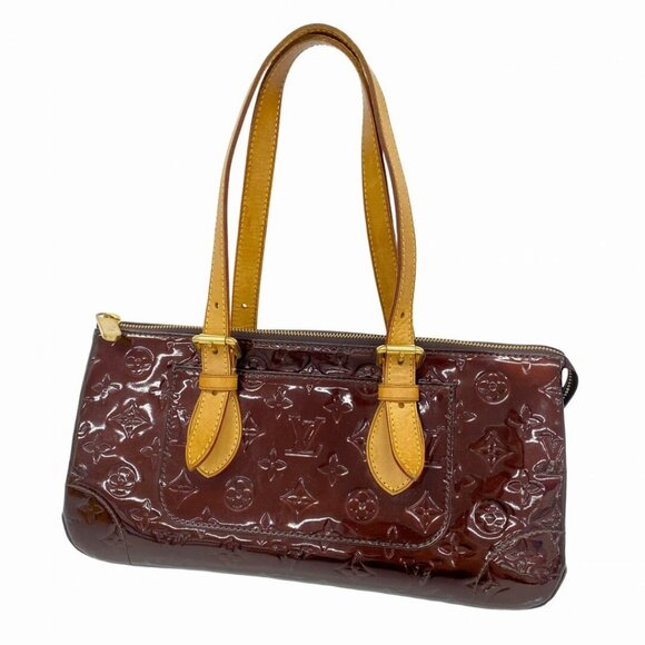 Authentic Louis Vuitton Vernis Rosewood Avenue Bag Monogram Tote Amarante - Picture 1 of 11